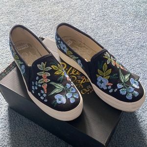 Keds Limited Edition Rifle Paper Co. triple decker slip on sneakers